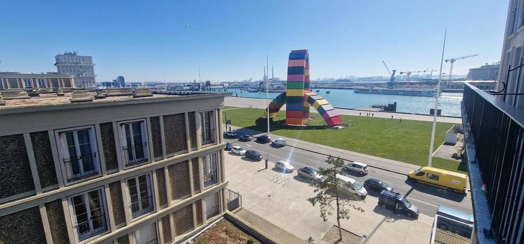Ferienwohnung für 6 Personen, mit Ausblick und Terrasse in Le Havre