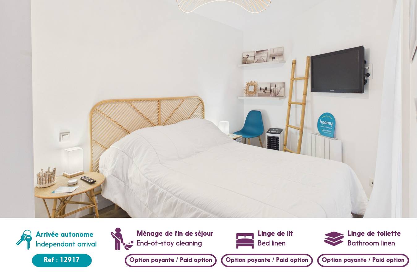 Entire apartment, Vue mer, plage à pied, appart. pour 4 in Pléneuf-Val-André, Côte d’Émeraude