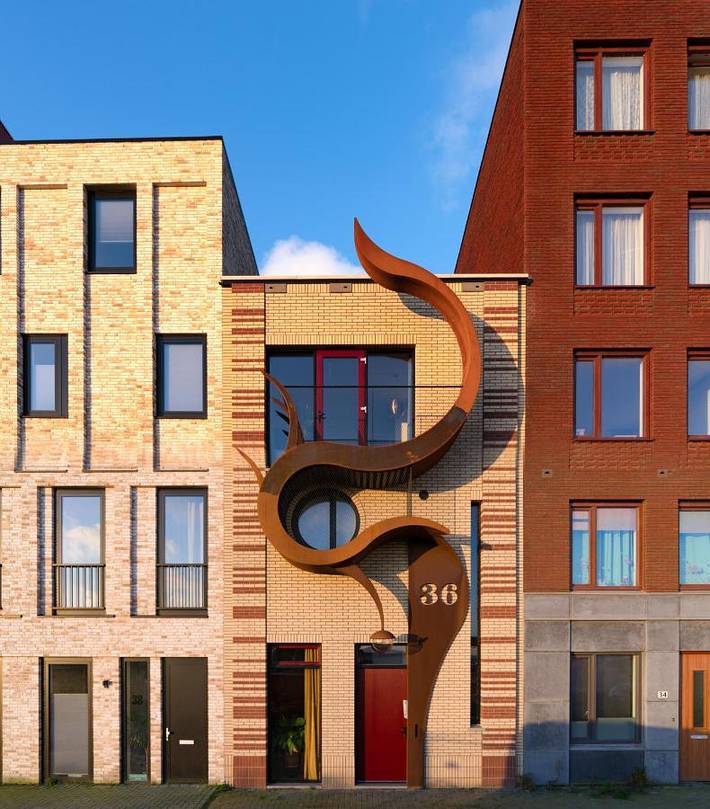 Vakantieappartement voor 4 personen, with Balkon and Terras as well as Uitzicht in Amsterdam Oost