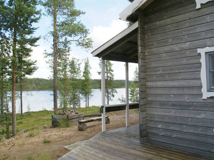Ferienhaus für 5 Personen, mit Terrasse und Sauna sowie Seeblick in Lappland (Schweden)