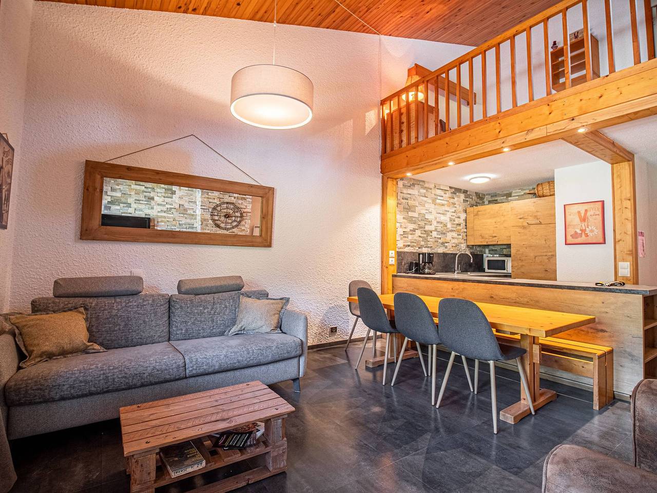 Apartamento entero, Dúplex con vista a pistas - Valmorel - 6 pers. in Valmorel, Les Avanchers-Valmorel