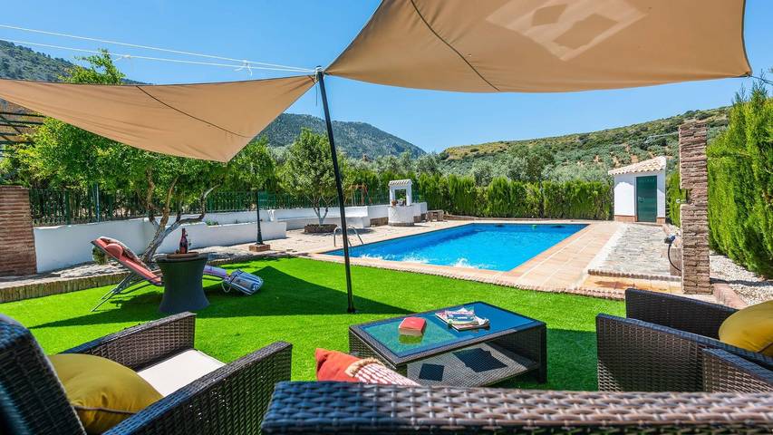 Casa rural para 10 personas, con piscina y balcón/terraza, Se admiten mascotas en Rute - 4