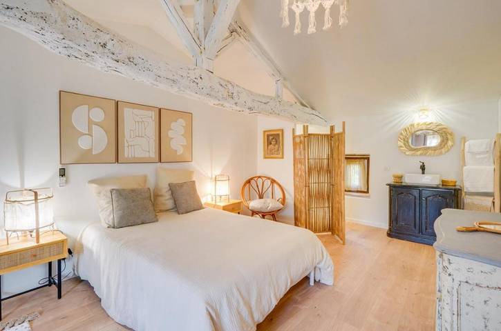 Maison de vacances pour 4 personnes, avec vue et jardin