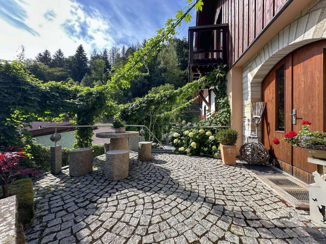 Ferienhaus am Ferienhof im Thüringer Wald in Schleusegrund, Frankenwald