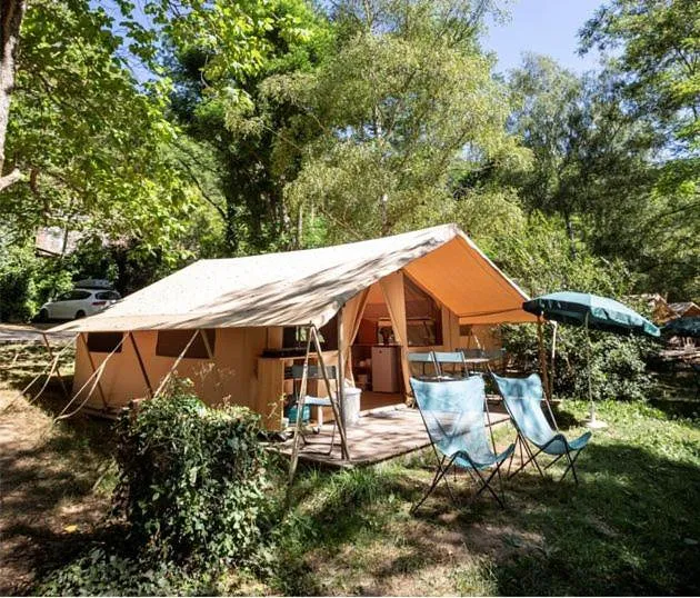 Camping für 6 Personen, mit Pool und Garten sowie Terrasse und Sauna - 1