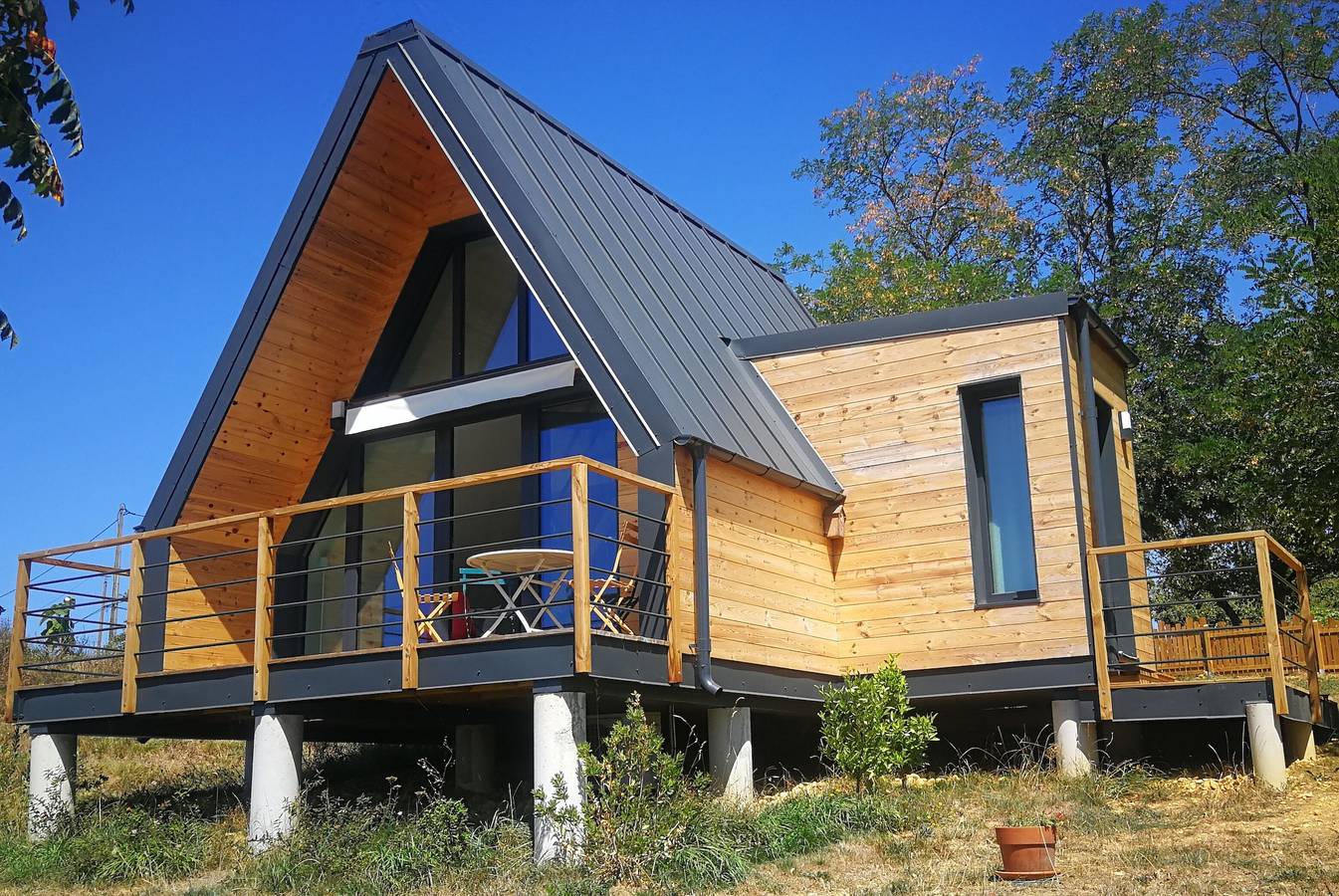 Chalet des Collines  avec vue sur la montagne et le relief béarnais in Arzacq-Arraziguet, Béarn