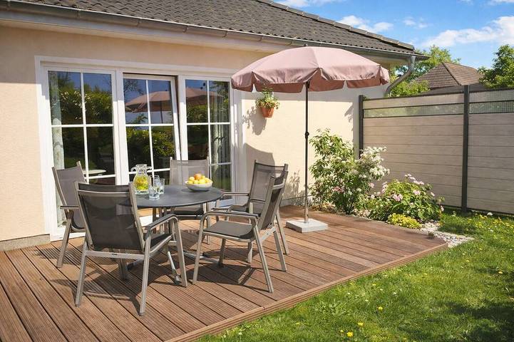 Ferienhaus für 4 Personen, mit Garten und Terrasse, mit Haustier in Pruchten