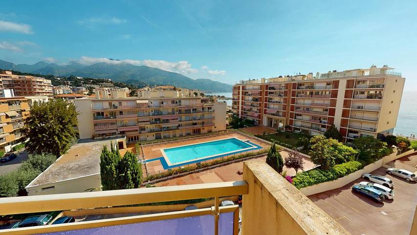 Studio pour 2 personnes, avec balcon et vue sur l’océan