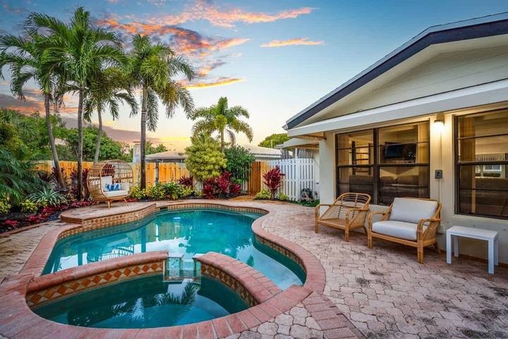 Vacation home for 6 people, with yard in Fort Lauderdale