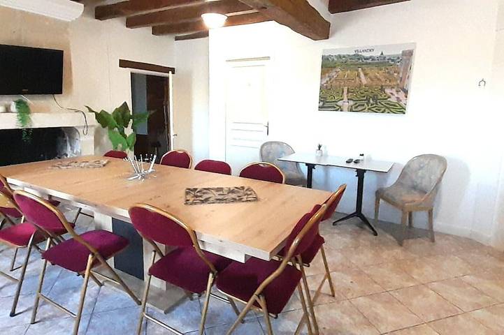 Location de vacances pour 14 personnes, animaux acceptés à Villandry