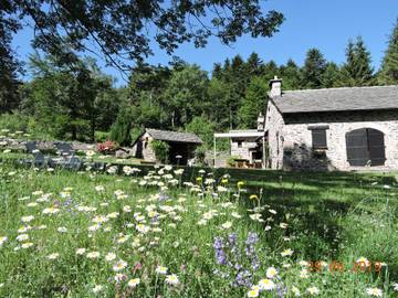 Gîte pour 8 personnes, avec jardin, animaux acceptés à Queyrières