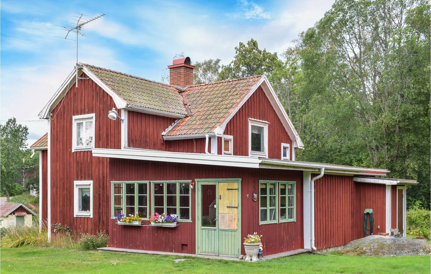 Ferienhaus für 4 Personen mit Terrasse in Vimmerby und Umgebung