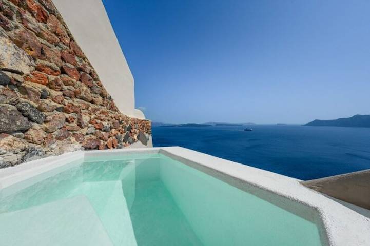 Villa pour 2 personnes, avec terrasse et vue sur l’océan à Oia - 4