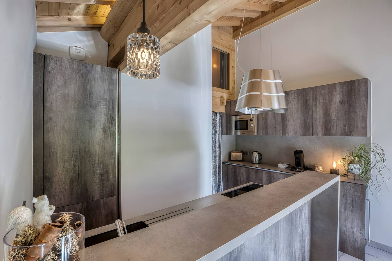 Apartamento entero, Apartamento 'L'Etale' con vistas a la montaña, balcón y Wi-Fi in La Clusaz, Región de Annecy