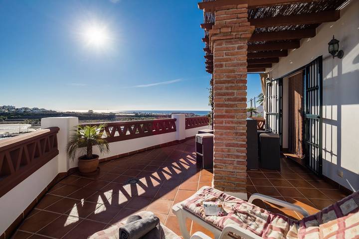 Ferienhaus 'La Torrecilla' mit Meerblick, WLAN und Klimaanlage in Torrox Costa, Torrox