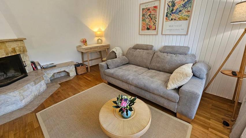 Ferienhaus für 6 Personen, mit Terrasse und Garten sowie Ausblick
