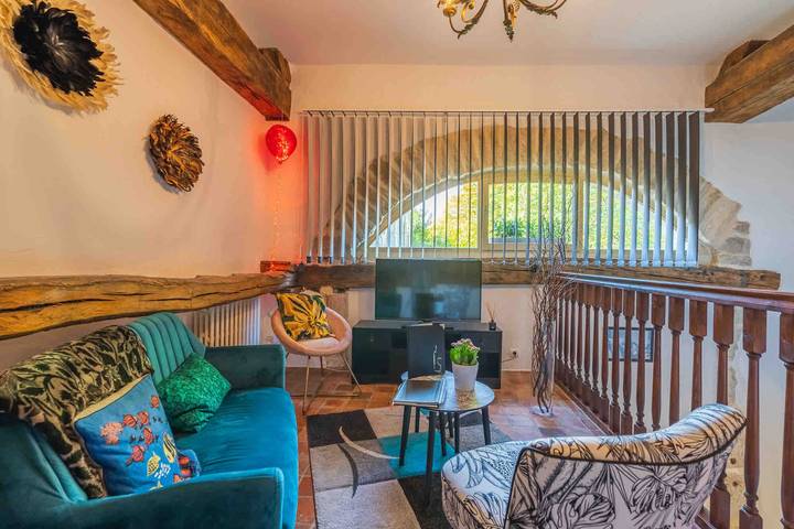 Location de vacances pour 4 personnes, avec balcon et jardin dans Curtil-Vergy