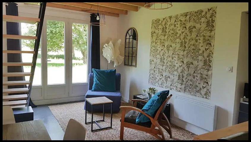 Chambre d’hôte pour 2 personnes, avec Terrasse ainsi que Jardin et Vue
