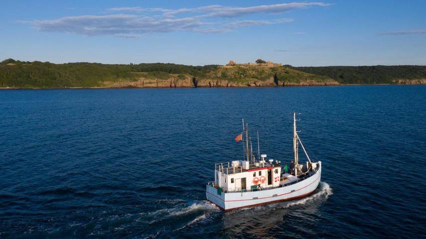 Båt for 4 personer, med Terrasse og Utsikt i Danmark
