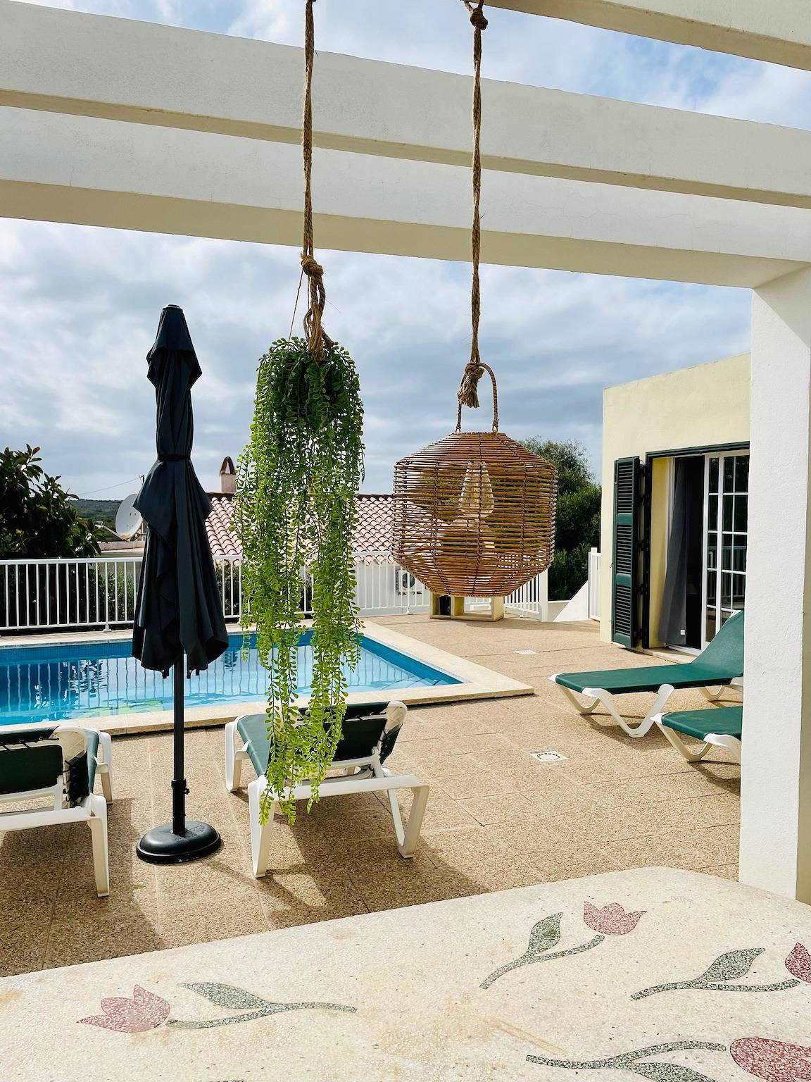 Holiday home for 6 people with terrace in Cala en Porter, Alaior Municipality