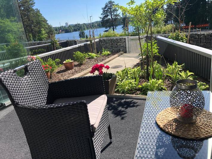 Appartement de vacances pour 4 personnes, avec Balcon et Terrasse ainsi que Sauna et Vue