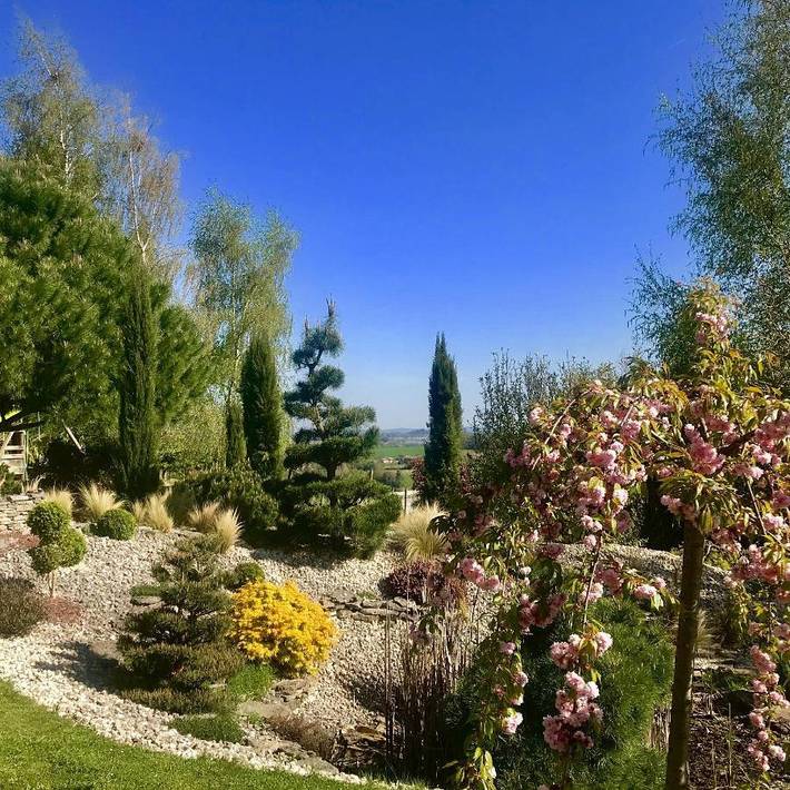 Appartement de vacances pour 2 personnes, avec Terrasse et Jardin ainsi que Piscine et Vue