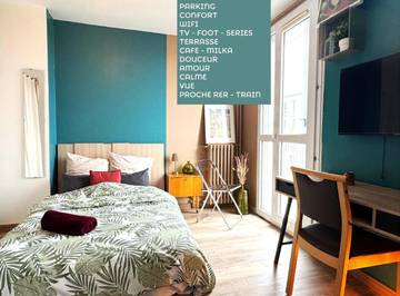 Gîte pour 2 personnes, avec balcon et vue à Gagny