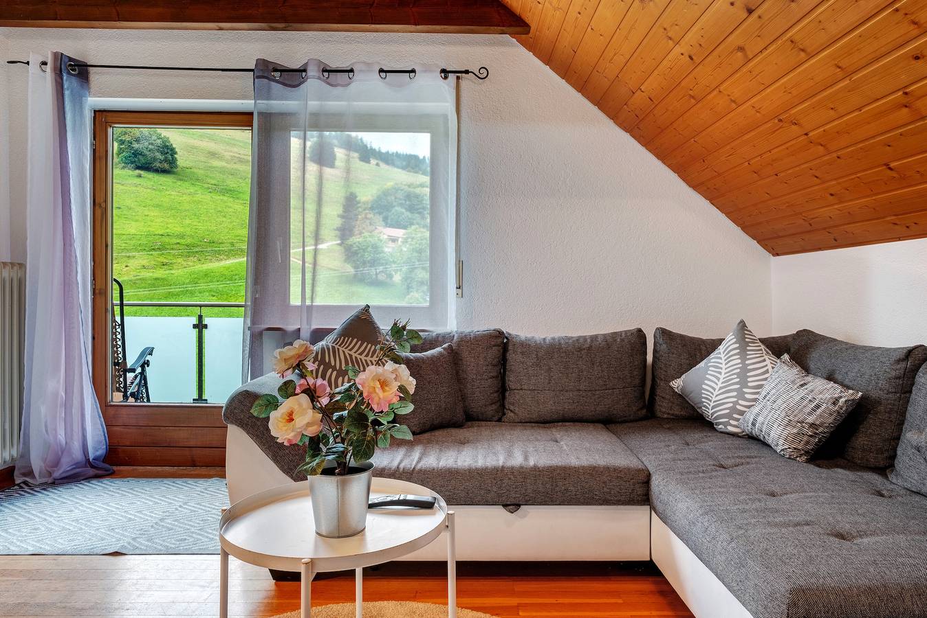 Ganze Wohnung, Ferienwohnung 'Im Wiedener Hof' mit Bergblick, Balkon und Wlan in Suedlicher Schwarzwald, Wieden