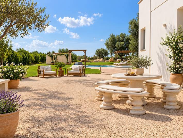Ferienhaus 'Icon Salento Levante' mit Gemeinschaftspool, Garten und privatem Parkplatz in Lequile, Lecce Provinz