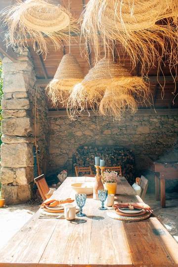 Cottage pour 10 personnes, avec jardin ainsi que piscine et vue dans Vilar de Mouros
