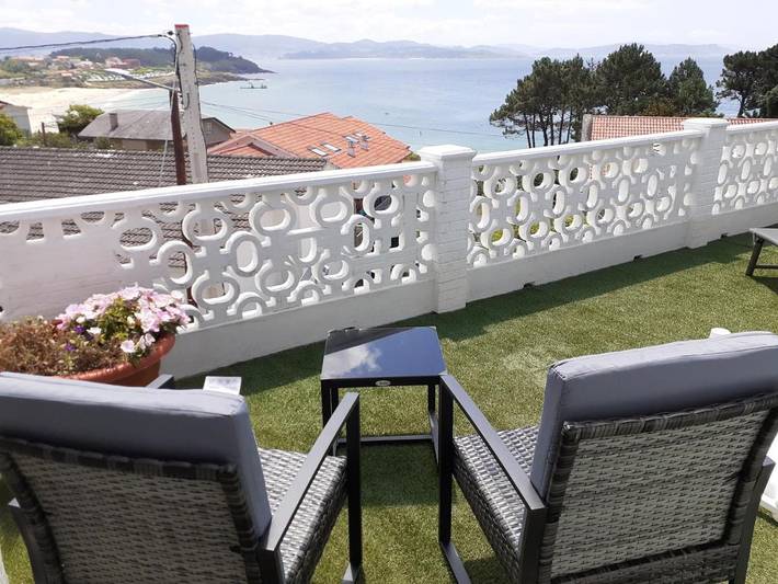 Casa de férias para 2 pessoas, com Terraço e Jardim e ainda Vista em Sanxenxo
