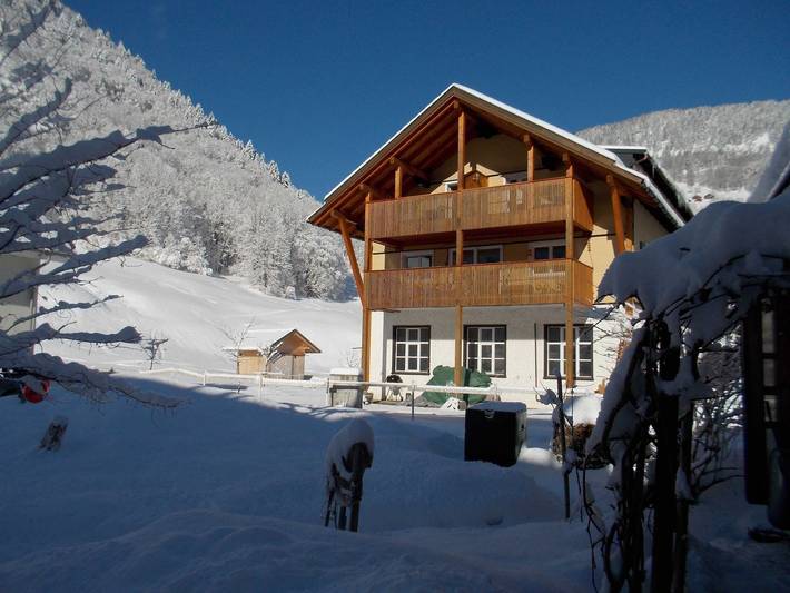 Ferienwohnung für 3 Personen, mit Balkon und Garten in Mellau