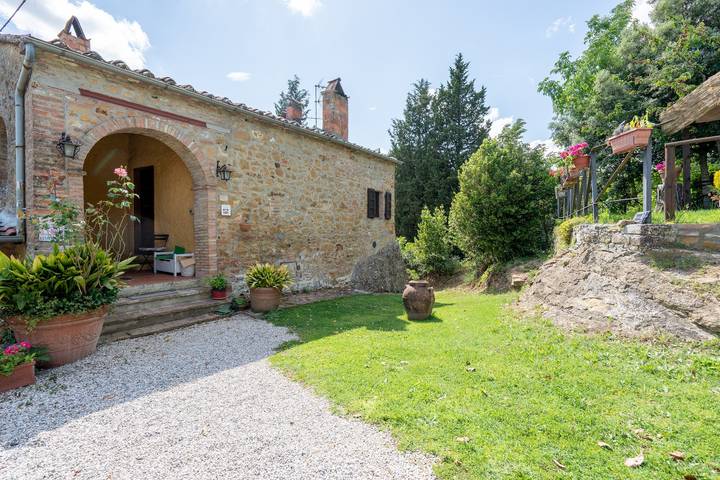 Geheel appartement, Agriturismo La Fonte di Trequanda – Appartement Il Focolare met zwembad in Trequanda, Provincie Siena