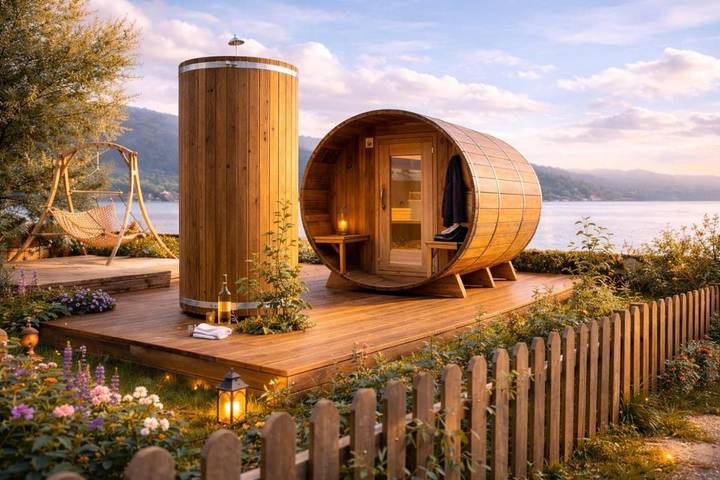Villa pour 6 personnes, avec sauna ainsi que jardin et vue