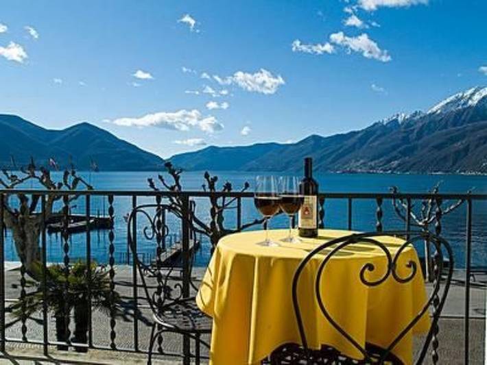 Vakantiewoning voor 4 personen, met balkon en uitzicht op het meer in Ascona