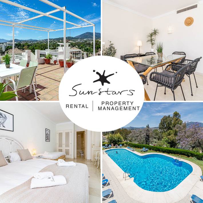 Loft voor 4 personen, with uitzicht and terras as well as tuin in Marbella
