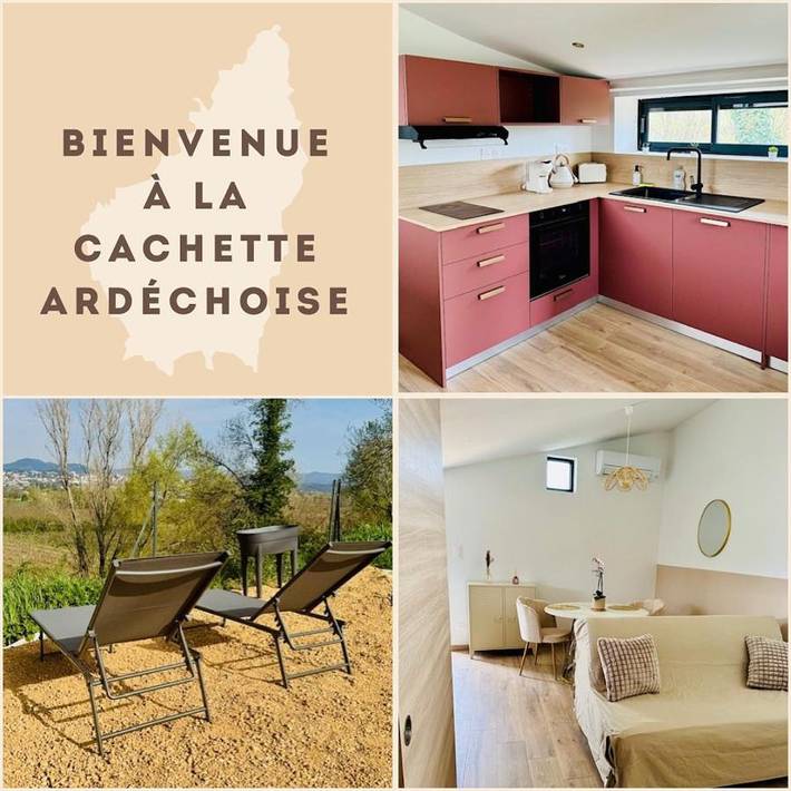 Appartement de vacances pour 2 personnes, avec Jardin et Vue à Aubenas