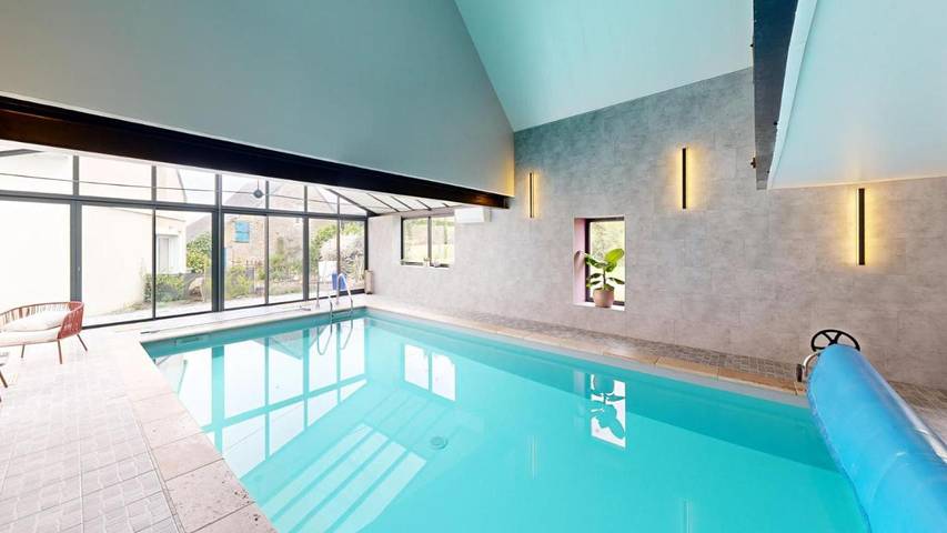 Maison de vacances pour 10 personnes, avec Terrasse et Jardin ainsi que Piscine et Vue