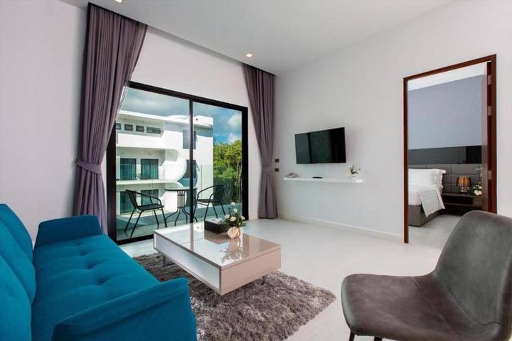 Appartement de vacances pour 2 personnes, avec vue ainsi que piscine et balcon