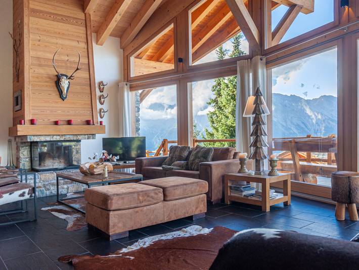 Ferienhaus für 8 Personen, mit Balkon und Terrasse sowie Garten und Sauna im Wallis - 3