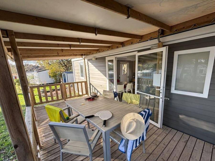 Camping Clos Mer et Nature - Mobilheim 4 personen - Galet Confort + (Pmr) - 2 Zimmer / 4 p in Saint-Michel-Chef-Chef, Côte de Jade