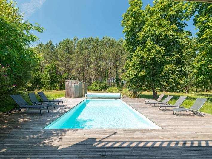 Location de vacances pour 12 personnes, avec jardin et terrasse à Saint-Julien-en-Born - 3