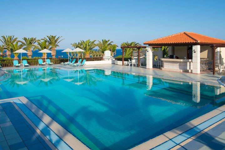 Ferienanlage für 4 Personen, mit Garten und Ausblick sowie Sauna und Pool auf Kreta - 3
