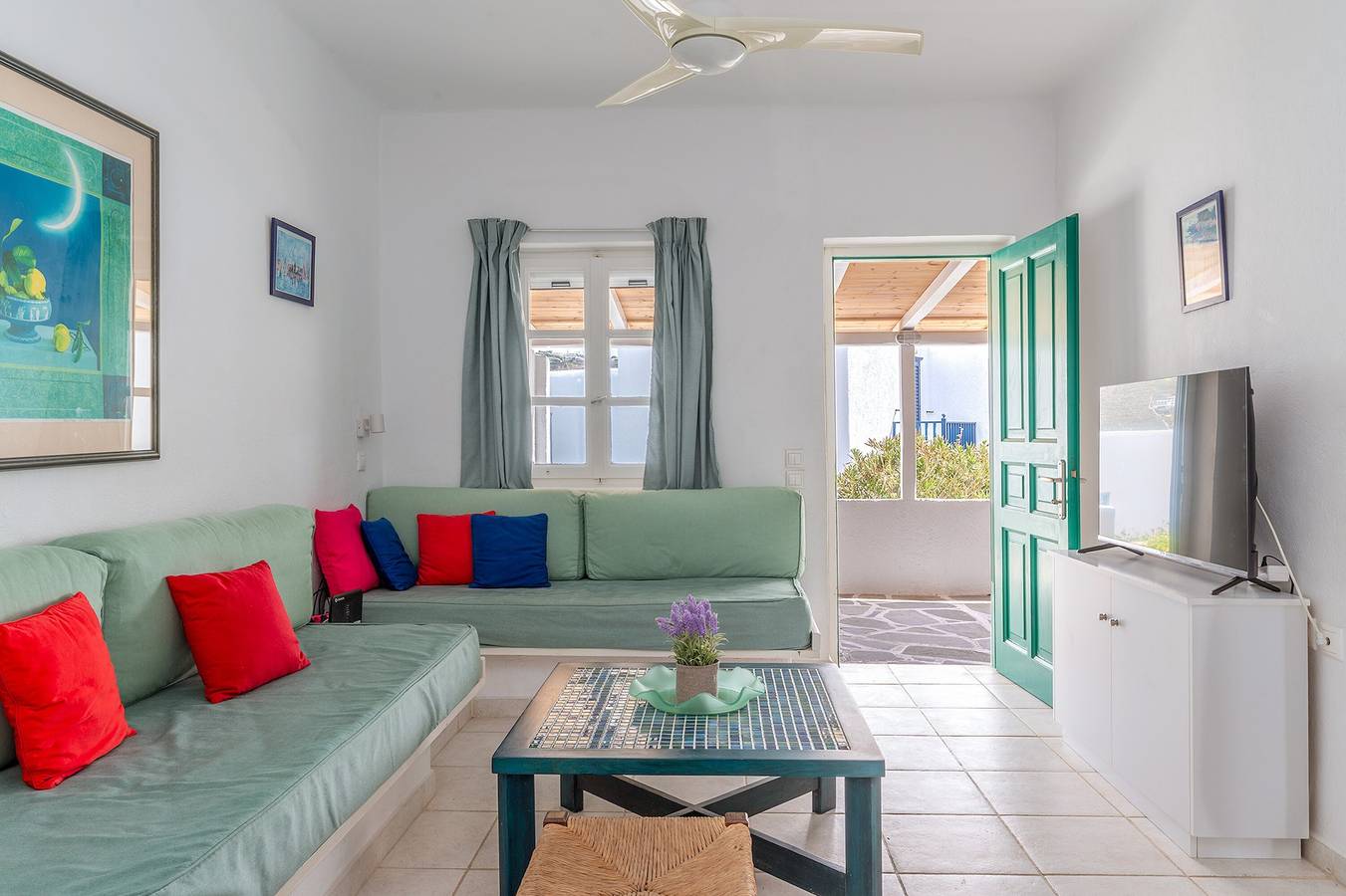 Casa de vacaciones 'Gaia Mykonos' con vistas al mar, Wi-Fi y aire acondicionado in Mykonos