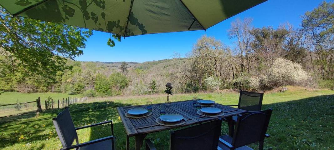 Maison de vacances pour 4 personnes, avec Terrasse ainsi que Jardin et Vue