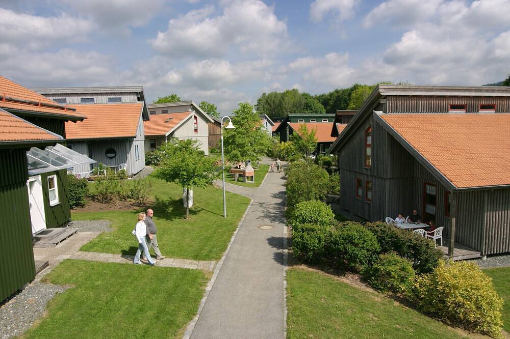 Familienfreundl. Ferienhaus im Ferienpark-Hagbuegerl Plus Badespaß im Aquafit in Waldmünchen, Ostbayern