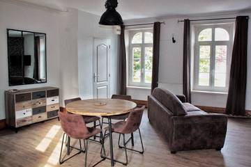 Gîte pour 4 personnes, avec jardin ainsi que terrasse et jacuzzi à Echinghen