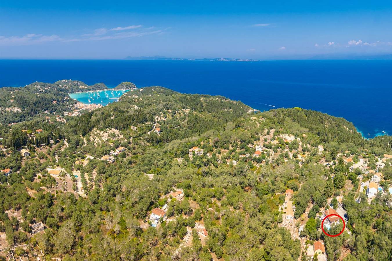 Villa voor 4 personen met terras in Lakka, Paxos