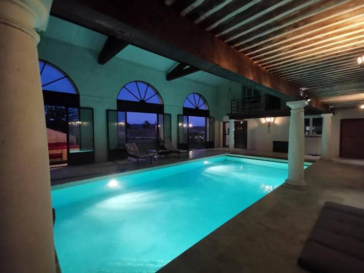 Appartement de vacances pour 4 personnes, avec Balcon et Jardin ainsi que Piscine et Vue à Lauris