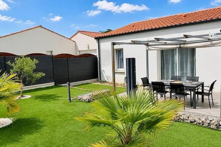 Location de vacances pour 6 personnes, avec jardin dans Plage du Goulet